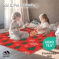 thumbnail image 4 of ODIKA 5'x7' Machine Washable Non-Slip Area Rug, Festive Pine Tree Motif with Sparkling Accents High Traffic Rug with Pad, Red, 606855, 4 of 8