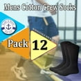 thumbnail image 4 of Yacht & Smith 12 Pairs Mens Cotton Crew Socks, Solid, Athletic Sports Socks, Valuepack, 4 of 7