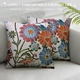 thumbnail image 3 of Orinice Boho Pillow Covers, Decorative Pillowcase, Square Embroidery Throw Pillows Cushion Set for Sofa Couch Bed Bench Living Room, Modern Plant Floral Pattern,, 3 of 5