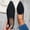 Black, variant on Flat Slip On flat sandals for women Slip-On Closed Toe Flat Arch Slip-Resistant Stability closed toe sandals women Flat Heel Flatform