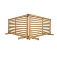 thumbnail image 6 of 22in H x 44in W (2 Panels) Freestanding Zippity Portable Puppy Fence Kit, Cedar Color Dog Puppy Playpen, Dog Fence Outdoor for Yard, Vinyl Picket Outdoor Dog Fence, Dog Play Pen Indoors, ZP19072, 6 of 10