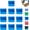 Blue, variant on 10 Pack Hat Brim Clips, Aluminum Hat Brim Clips for Engraving Custom Hat Accessories (A)