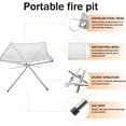 thumbnail image 4 of Portable Travel Wood Fire Pit Camping Accessories Outdoor Camping Supply Outdoor Heater Firewood Burner, 4 of 7