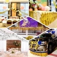 thumbnail image 4 of Efavormart 16FT Metallic Gold Foil Tassel Fringe Backdrop Banner, Tinsel Garland Decor, 4 of 11