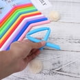 thumbnail image 5 of Juego de 18 pajitas plegables para chupitos, pajitas para beber, pajitas únicas, pajitas de colores, cepillo limpiador de pipas, pajitas de silicona, 5 of 5