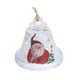 thumbnail image 1 of Bewildely Campanas de árbol de Navidad, campana de hierro de cáñamo, exquisitos adornos tradicionales para festivales, diseño de escena, colgante de Kits de decoración para fiestas Blanco Bewildely HA070665-02, 1 of 6