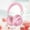 Pink, variant on RNLUGM Headphones,,Bluetooth Headphones Wireless Earbuds Over Ear Bluetooth Wireless Headphones Long Battery Life HiFi Noise Reduction Foldable Lightweight Headset With Headphones