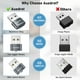 thumbnail image 4 of Mouse Jiggler AUEDROT Metal USB Mouse Mouse Mouse Mouse, gris con adaptador, 4 of 7