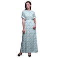 thumbnail image 1 of Bimba Robe Kimono Imprimée Teinture sur Nœuds Rayons de Rayonne Manches Longues Maxi Fendue Été-Moyenne, 1 of 6