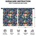 thumbnail image 2 of Blackout Kids Curtains,Pioneer Flower Floral Print Pattern Childrens Insulated Curtains Set Of 2,Bedroom Essentials,Toddler Room Decor 52"x63", 2 of 5