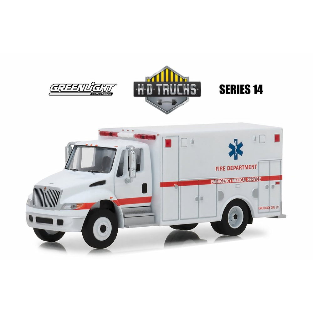 2013 International Durastar Ambulance, White - Greenlight 33140B/48 - 1