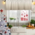 thumbnail image 5 of Beige Brown Ombre Curtain Valances for Windows, Kitchen Valance Window Treatments Panel 2 Pack, Modern Abstract Art Gradient Aesthetics Rod Pocket Short Curtains for Bathroom Bedroom 54 x 18 Inch, 5 of 8