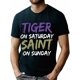 thumbnail image 1 of Camiseta Tigre el Sábado Santo el Domingo Suave y transpirable para todas las estaciones y un buen ajuste Cómoda camiseta deportiva de ocio Regalo de Navidad de Halloween Para adultos, hombres, mujere, 1 of 6