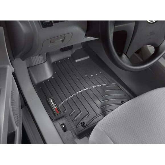 Fits 2008-2013 Toyota Highlander Weathertech Floor Liner 441151 FloorLiner; Molded Fit; Black; Thermoplastic Polyolefin TPO Vacuum Formed Material; 2 Piece