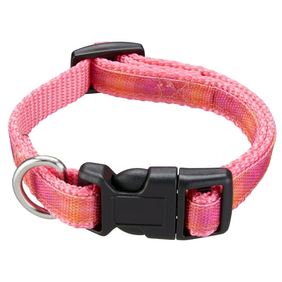 Best Furry Friends Dog Collar, Pink Ombre Graphic, Small/Medium