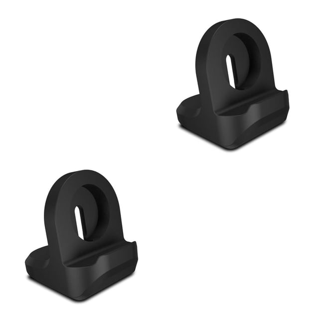 Tholdsy Soporte de carga para reloj inteligente Soporte de inalámbrico Soporte pequeño Montaje de accesorios de dormitorio Reemplazo Negro 2piezas