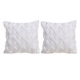 thumbnail image 1 of año / Decoraciones navideñas Funda de almohada cuadrada decorativa de suave de ín Funda de almohada, Decoración para hogar para f Blanco Soledad Funda de almohada de terciopelo, 1 of 5