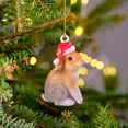 thumbnail image 1 of onlyliua Promoción de Temporada Colgante Pequeño de Navidad Adornos para Árbol de Navidad para Coche Gorro de Navidad Acrílico Colgante Pequeño, 1 of 4