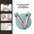thumbnail image 4 of Juego de cortaúñas, cortaúñas ergonómico, diseño antideslizante, cortaúñas profesional para hombres y mujeres Ofspeizc CPB-DE-WX265-2, 4 of 5