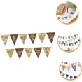 thumbnail image 4 of SURJDE Travel Decor 2 Sets Small Bunting Travel Map Bulletin Board Paper World Map Hanging Flags Triangle Football, 4 of 7