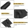 thumbnail image 6 of Ziuscore 4x Exquisite Craft Metal Sofa Legs With Rubber Bottom Furniture Legs Sofa Cupboard Table Legs Matte Black, 6 of 6