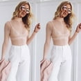 thumbnail image 1 of Haut Femme Col Montant Chemise Transparente Ajustée en Maille Transparente Mode Sauvage, 1 of 7