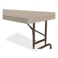 thumbnail image 4 of Correll CRLRA3096244P Adjustable Folding Table, Rectangular, 96 x 30 x 22 to 32 in., Mocha Granite Top, Brown Legs, 4 of 11
