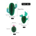 thumbnail image 2 of Cateissary 3 piezas decoraciones de verano decoraciones de fiesta de cactus | Centros de FÁCIL DE MONTAR | cactus colgando Kits de decoración para fiestas, 2 of 3