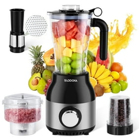 Suodoka Countertop Blender Food Processor Combo, 4 in 1 Kitchen Electric Blender/Grinder/Chopper,New