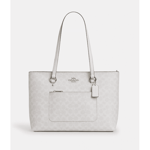 Coach Women’s Station Tote Bag in Signature Canvas, Designer Shoulder Handbag, Style CCD69
