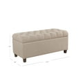 thumbnail image 6 of HomePop Ainsley Button Tufted Storage Bench, Multiple Colors, 6 of 10