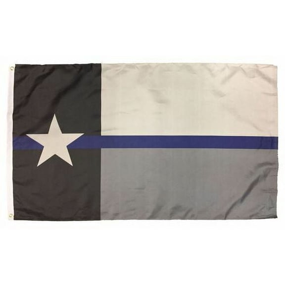 Thin Blue Line USA Flag From TEXAS 3x5 ft Support Police Back The Blue
