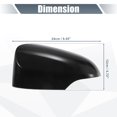 thumbnail image 3 of Unique Bargains Rear View Left Driver Side Mirror Cover Cap Replacement Black for Toyota Camry 2012-2017 Mirror Covers, 3 of 6