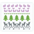 thumbnail image 2 of Baby Girl Woodland Animals Nursery Wall Decals Room Decor Trees Fox Deer Arrows 40pc Lilac, Lime, Storm Gray, 2 of 4