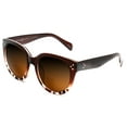 thumbnail image 4 of Bi-Focal Sun Readers Oversize Round Audrey Hepburn Sunglasses Matte Dark Brown - 3.5 / Dark Brown, 4 of 7