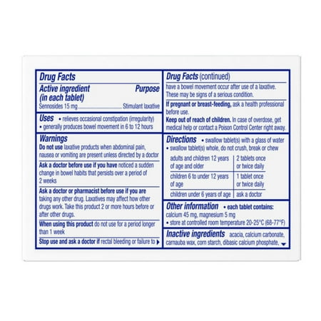Ex-Lax Regular Strength Stimulant Laxative Pills, 8 Count