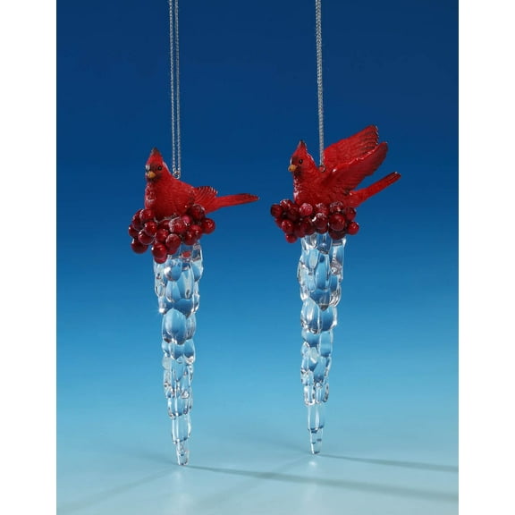 Icy Craft Cardinal Icicle Orn.
