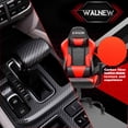 thumbnail image 4 of Lacoo Gaming Chair in Home Office PU Leather Reclining Gaming Chair Adjustable Adjustable Headrest and Lumbar Pillow, Red, 4 of 8