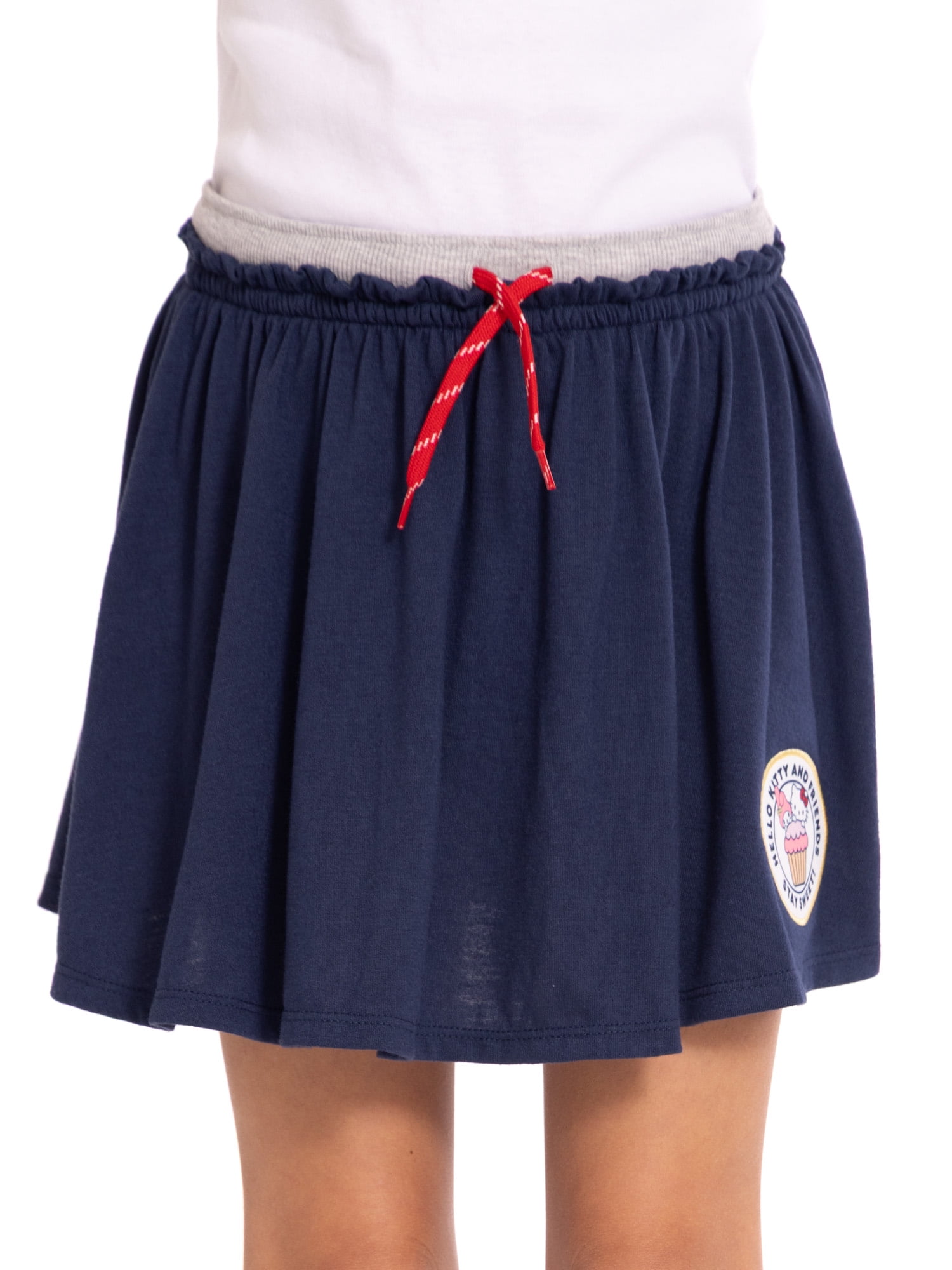 Wonder Nation x Hello Kitty Girls Double Waistband Skort, Sizes 4-16