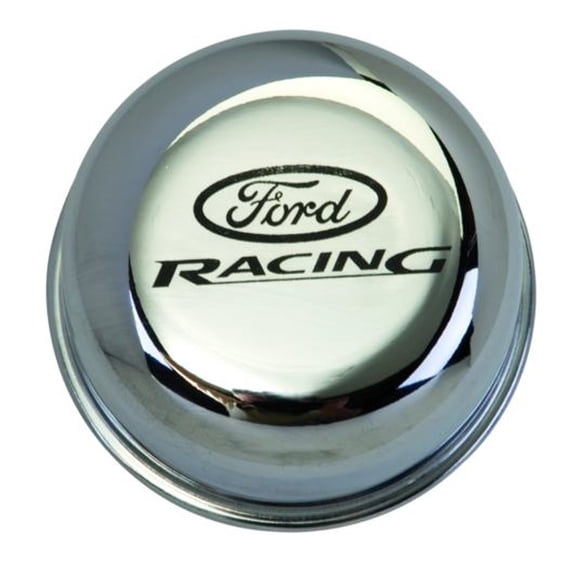 Breather Cap w/Ford Racing Logo - Chrome