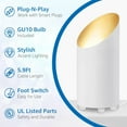 thumbnail image 3 of 2 Pack Uplighting Indoor Floor Can Light, 5W Up Lights with 2700K LED GU10 Bulbs, Uplights Floor Spot Lights Indoor for Home Accent Lighting, 5.9 FT Plug Cord & Foot Switch, 3 of 6