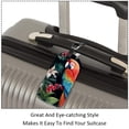 thumbnail image 3 of Square 2Pack PU Leather Parrot Cruise Luggage Tag with Privacy Cover and Name ID Tag for Travel Handbags Backpacks Luggage Tags, 3 of 6