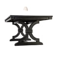 thumbnail image 7 of Luke 7pc Dining Table Set with 6 Wingback Chairs, Rectangular, Black, Beige, 7 of 7