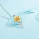 thumbnail image 3 of Collar De Girasol Plateado Chapado En Oro De 24k XianweiShao  9024719144238, 3 of 5