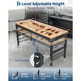 thumbnail image 2 of 72 In Adjustable Height Workbench with Heavy-Duty Rubberwood Top and Built-In Power Outlets - 2500 LB Capacity Table for Garage Workshop Office, 2 of 6
