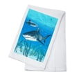 thumbnail image 1 of Tiger Shark (100% Cotton Tea Towel, Decorative Hand Towel, Kitchen and Home), 1 of 3