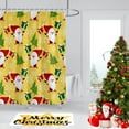 thumbnail image 1 of JOOCAR Christmas Shower Curtain, Yellow Santa Claus Christmas Tree Gift Snowflake Christmas Shower Curtain for Home Bathroom Waterproof Festive Decoration, 1 of 5