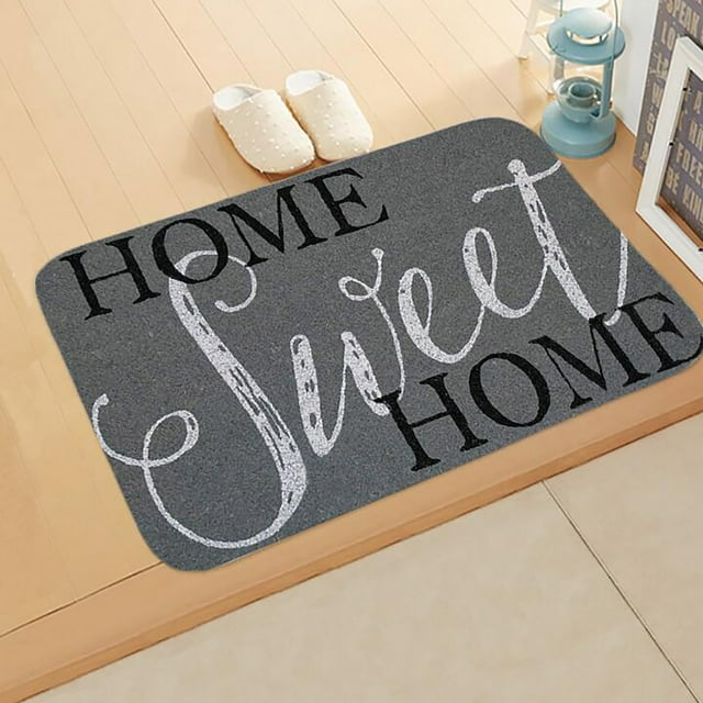 Welcome Doormat for Home Entrance with HD Printing, Absorbent and Anti-Slip Design, Durable for Indoor Decor in Living Room and Kitchen, Easy to Clean and Maintain