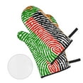 thumbnail image 3 of Zambia Flag Oven Mitts And Pot Holders Sets Baking Sets For Kitchen Bbq Gloves Heat Resistant Cooking Fingerprint Country Pride 4 Pcs, 3 of 8
