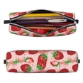 thumbnail image 2 of Yiaed Cute Strawberry Print Leather Pencil Case - Leather Pen Pencil Holder - Elegant & Practical Pencil Pouch for Work & Office, 2 of 7